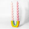 Bougeoir arc-en-ciel