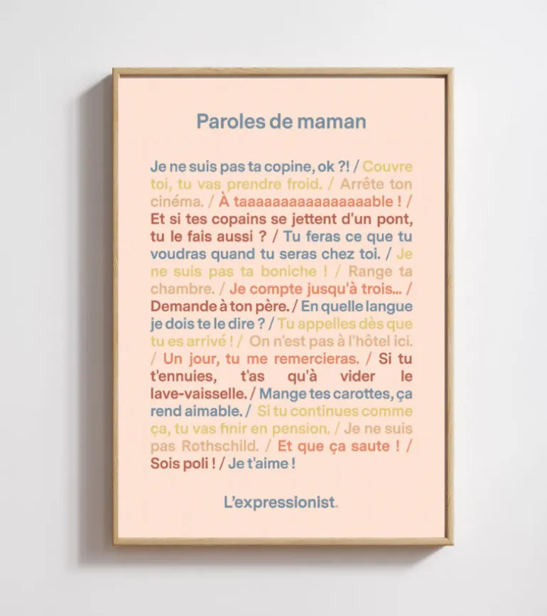 Poster - Paroles de maman